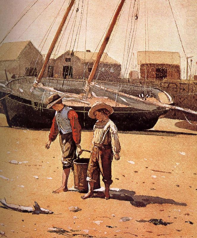 A basket of clams, Winslow Homer
